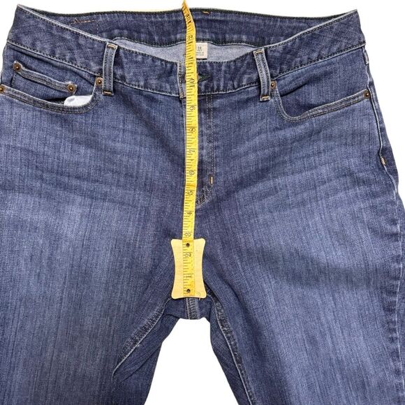 L.L. Bean Women's BeanFlex Skinny Leg Favorite Fit Denim Blue Jeans Size 14P - Picture 10 of 11